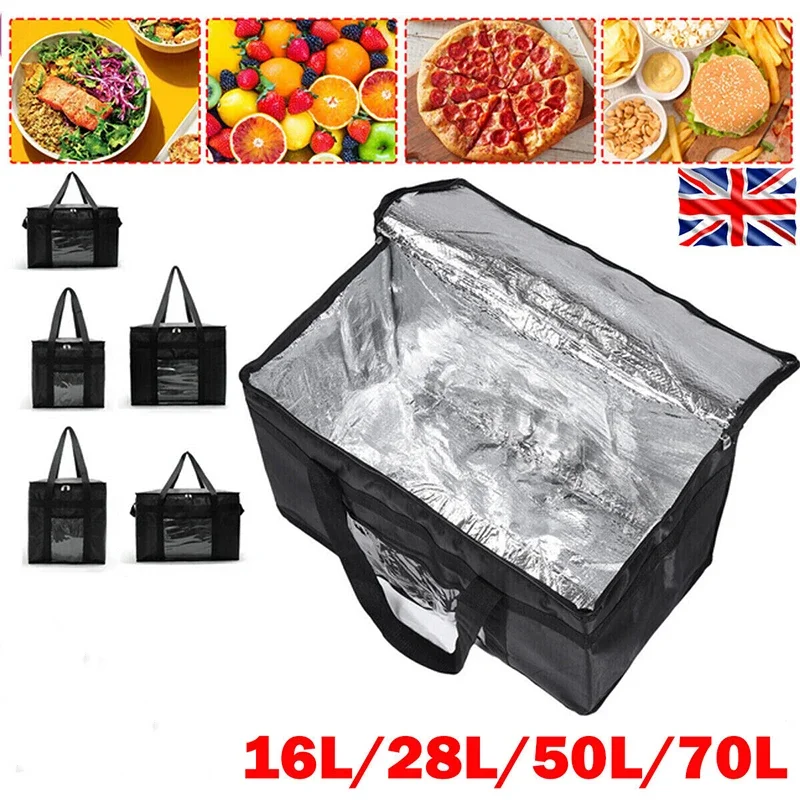 Food Snacks Delivery - Изолированная термосумка 16л-70л, большая сумка-холодильник для